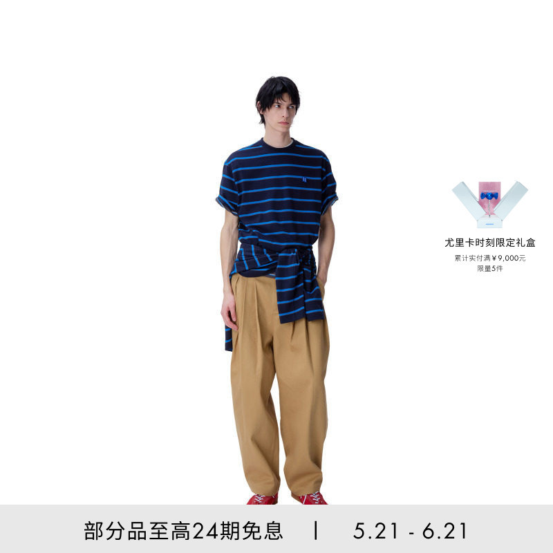 Adererror 26 New T-Shirt Short-Sleeved Striped Sig; Bl Tag T-Shirt 10 Unisex Adererror 26 New T-Shirt Short-Sleeved Striped Sig; Bl Tag T-Shirt 10 Unisex