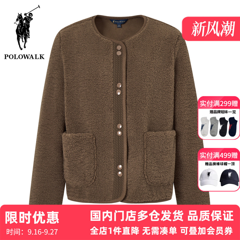 Polowalk Design Fleece Jacket for Women 2025 Autumn and Winter Paul New Product Versatile Casual Light Warm Top Polowalk Design Fleece Jacket for Women 2025 Autumn and Winter Paul New Product Versatile Casual Light Warm Top