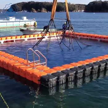 Plastic offshore floating platform floating bucket pontoon pontoon pontoon box leisure and entertainment j fishing water platform floating dock water