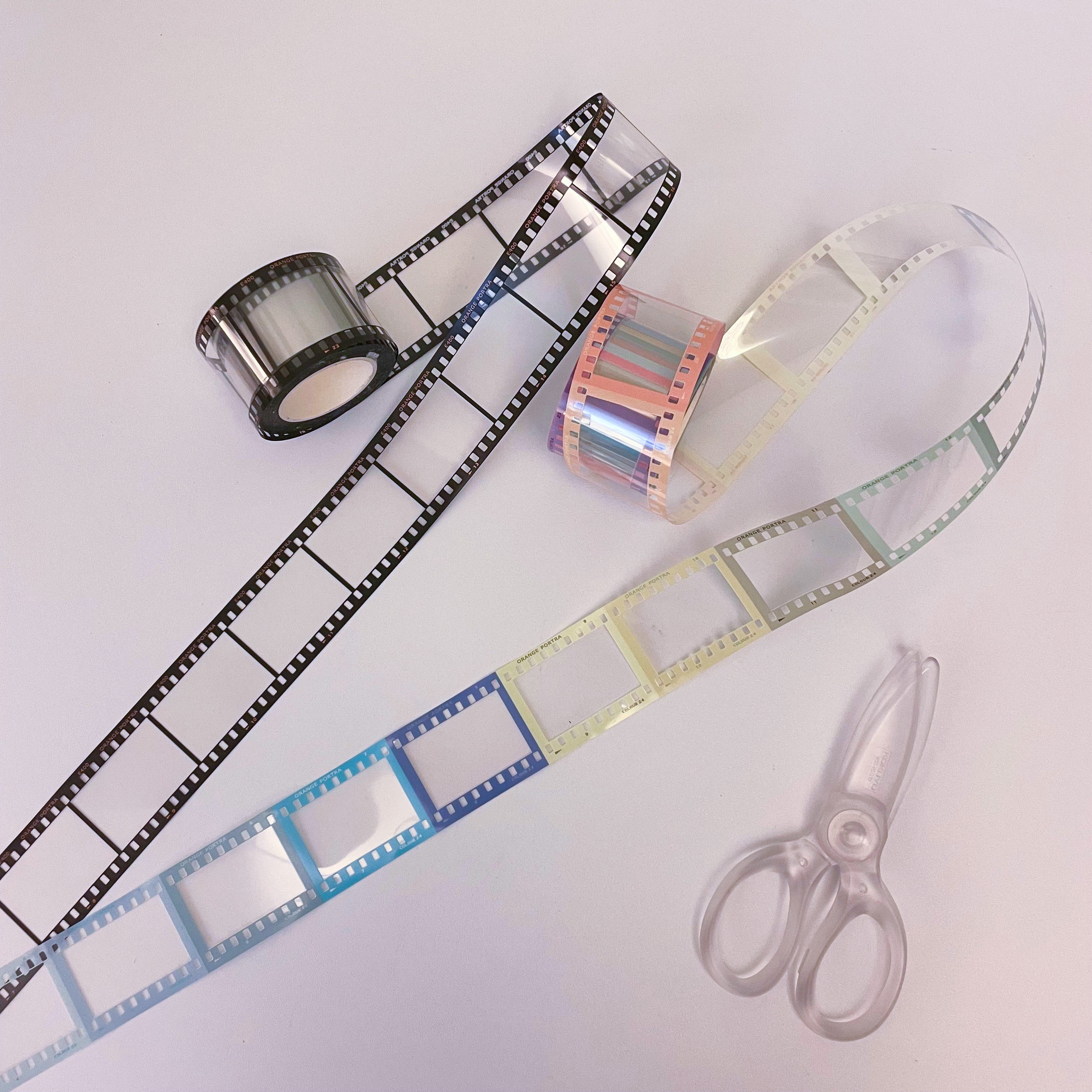 Film, Film Stock, Pet Tape, Simulated Black Macaron, Journal, Small Card, Guka, DIY Original Design
