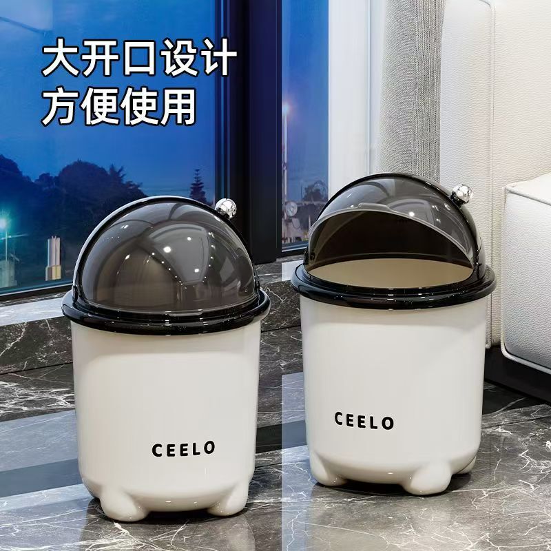 Trash Can for Home Use 2026 New Model with Lid, Dedicated for Bathroom, Large Capacity for Bedroom, Light Luxury Flip-Top Sealed Wastebasket Trash Can for Home Use 2026 New Model with Lid, Dedicated for Bathroom, Large Capacity for Bedroom, Light Luxury Flip-Top Sealed Wastebasket