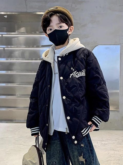 German Razt Brand Store Boys' Padded Jacket Autumn and Winter 2025 New Style Boys' Thick Cotton Coat Cotton Jacket