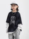 German Razt Brand Store Boys' Faux Two-Piece Sweatshirt Spring and Autumn 2026 New Model for Older Children Spring Base Layer Shirt