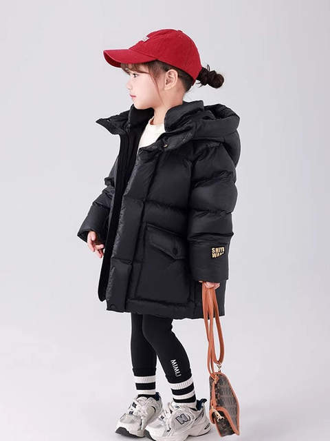 German Razt Brand Store Children's down Jacket 2025 New Thickened 90% White Duck down Mid-Length Children's Outerwear