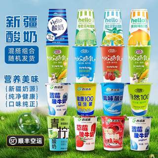 Xinjiang spezialjoghurt western region spring garden joghurtbecher multi-geschmacksmischung 12 tassen