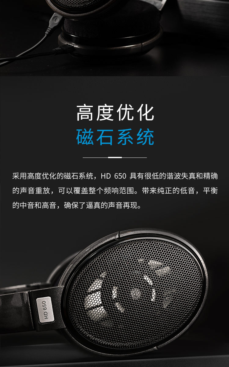 SENNHEISER/森海塞尔HD 650头戴式包耳开放式HIFI耳机参考级耳机