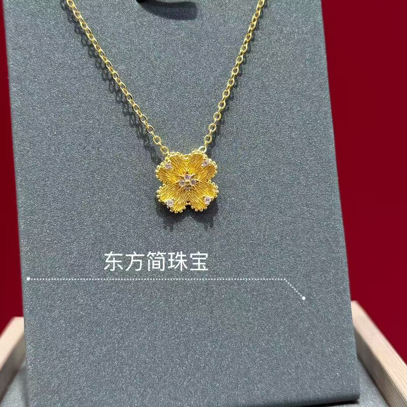 S2792 Shengshengjia Jin Yun Luoman Lucky Flower Necklace