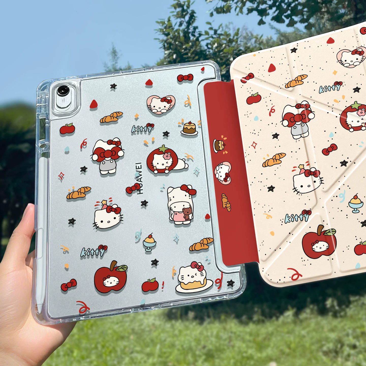 Чехол для iPad Hello Kitty, подходит для Apple защитный чехол 11-го поколения A16, чехол 2025 нового iPad Air 7, планшет iPad Pro 11 дюймов, мини 6, против падений, гибкость, 5 10-е поколение, с отсеком для стилуса, 398 тонкий и легкий