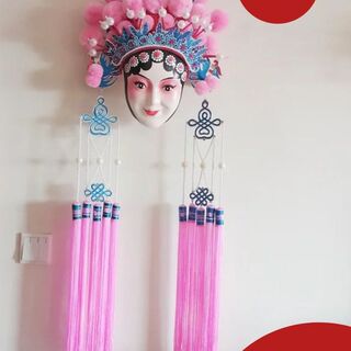 Peking opera new mulan style gift mu guiying yang guifei hua dan beijing women's mask kindergarten decoration