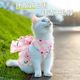 Cat Clothes, Kitten Dress, Princess Spring/Summer Anti-Shedding Pet Dog Dress, Gold Gradient Ragdoll, Can Be Leashable