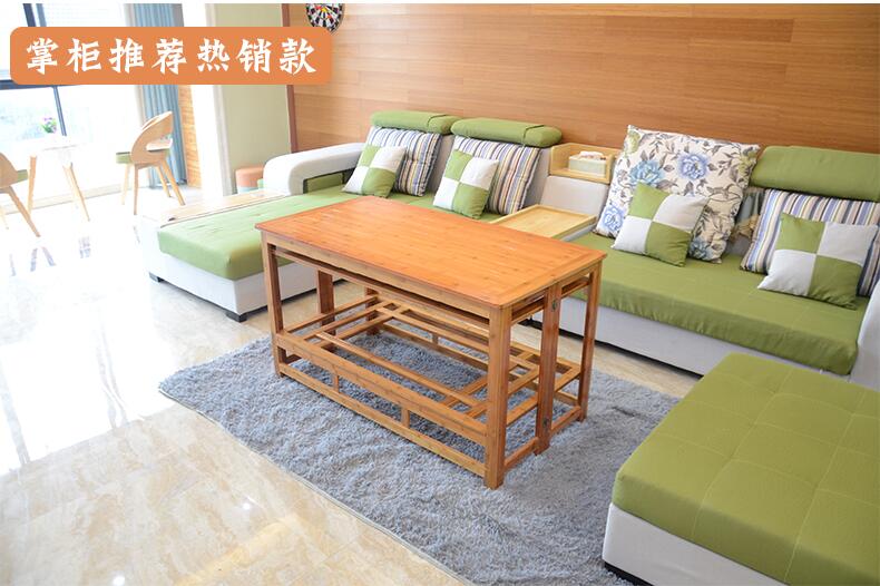 Bàn gấp rang lửa 1,2 m hộ gia đình rắn gỗ nướng bàn lửa nhà hình chữ nhật gấp bàn tre tre bàn sưởi - Bàn bàn học nhỏ