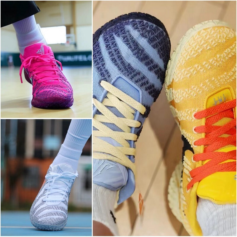 Winter and Autumn Ja3 Yuanyang Basketball Shoes for Men and Women, Outdoor Sports Practical Shoes with Cushioning, Wear-Resistant, Low-Top and Breathable