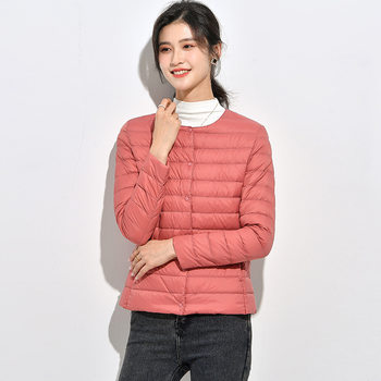 School Uniform Essential: down Cotton Jacket with Inner Lining for Female Middle School, High School, and College Students, Thickened and Fleece-Lined, Suitable for Wearing Inside as a Small Cotton Coat