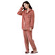 Thickened Flannel Pajamas for Women, Autumn and Winter Coral Fleece Warm Set, Plus Size 100kg for Outerwear and Home Wear
