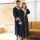 Flannel Men's Nightgown, Women's Couple's Pajamas, Autumn and Winter Coral Velvet Bathrobe Style, Thickened and Warm, Long Style for Home Use