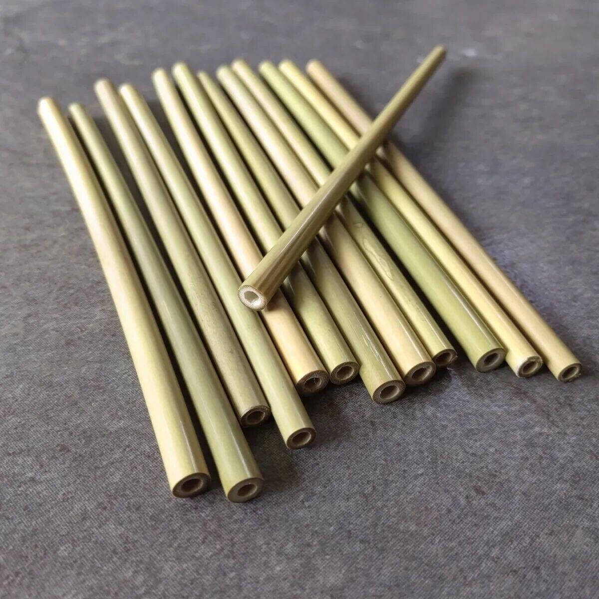 木棒模拟器烟式竹管竹吸管竹质制品空心管子青竹黄竹木吸
