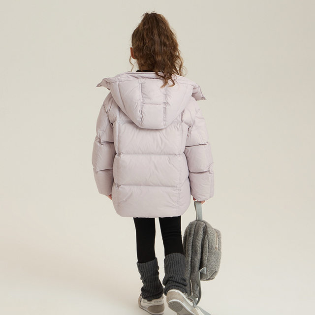 Girls' Winter Mid-Length down Jacket 2025 New Stylish Korean-Style Children's Fashion Warm Hooded Coat