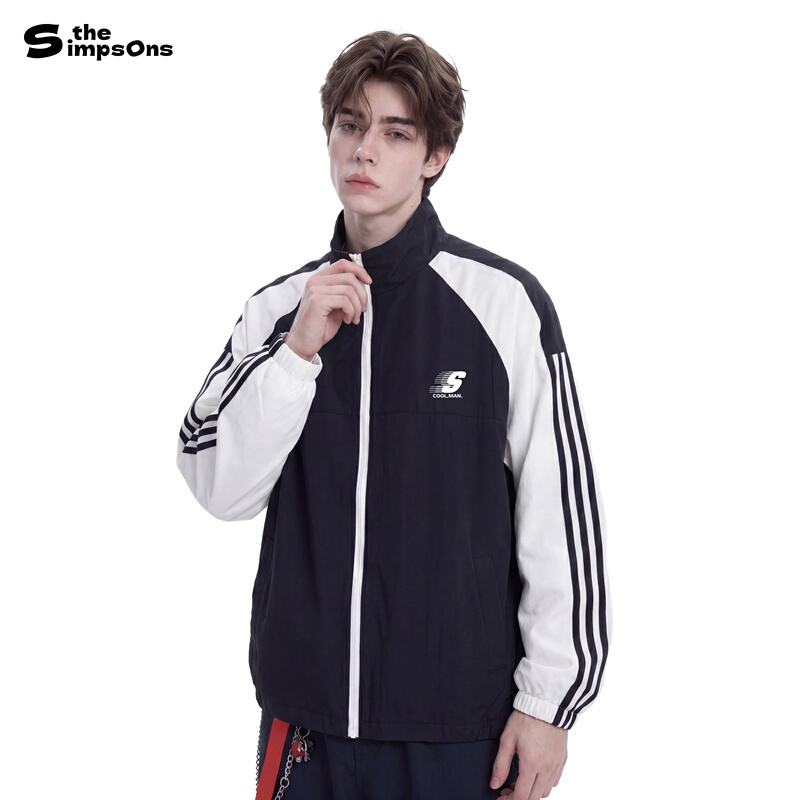 [Same Style as He Changxi] the Simpsons Boys' Jacket Spring Baseball Uniform Couple Sports Jacket School Uniform for Women