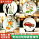 Cloisonné Enamel Porcelain Plate Painting Craft Ornament Cloud Shoulder Phoenix Crown New Chinese Style Handmade DIY Wedding Gift