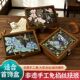 Jewelry Box with Compartments for Storage, Non-Inlaid Enamel Handmade DIY Dust-Proof Display Box, High-End Gift