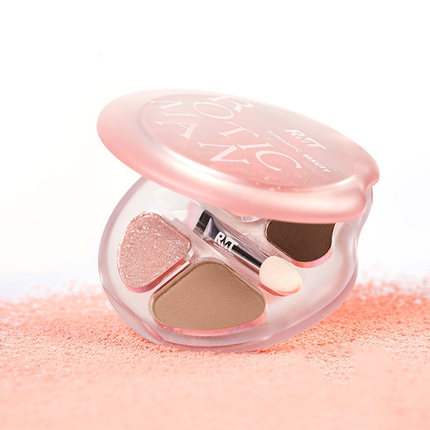 罗小曼四色卧蚕盘卧蚕高光笔提亮阴影日常眼影综合盘02珠光