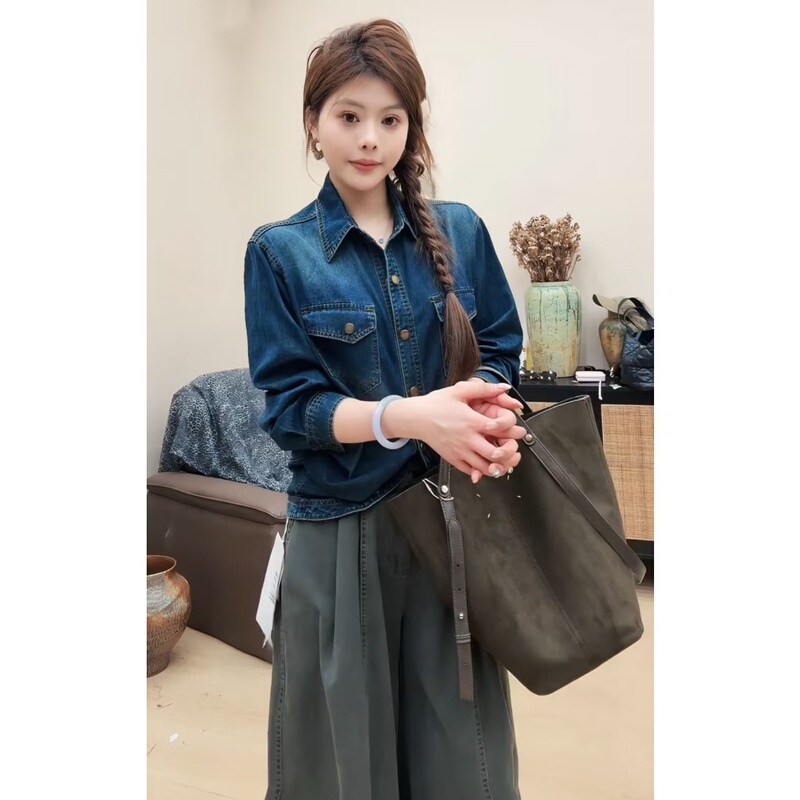 (Little Sister) Big C Lan Sister New Denim Jacket 87008 # 8.15 Limited Purchase for Delivery Orders