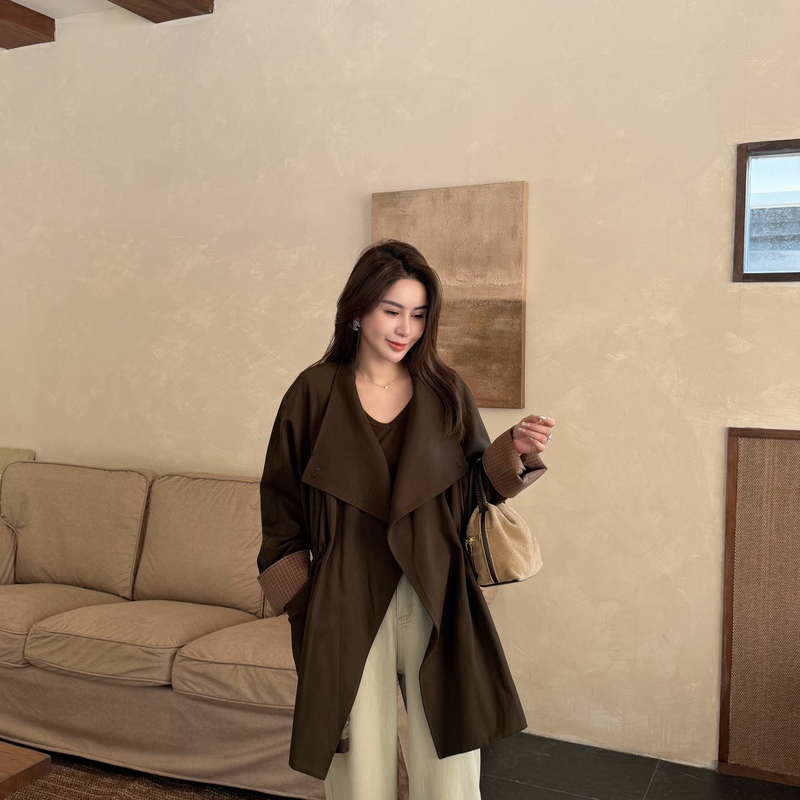 Big C Uu High-End Custom Supports Seven-Day Delivery New Trench Coat Jacket 86350 # 8.17 Big C Uu High-End Custom Supports Seven-Day Delivery New Trench Coat Jacket 86350 # 8.17