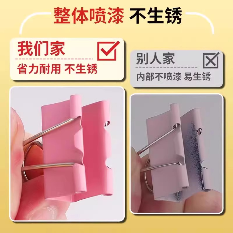 Long Tail Clips, Office Supplies, Colorful Metal Document Clips, Small Stationery, Large File Clips, Categorized Long Tail Clips, Storage for Food Photos, Creative Test Paper Clips, Strong Metal Clips