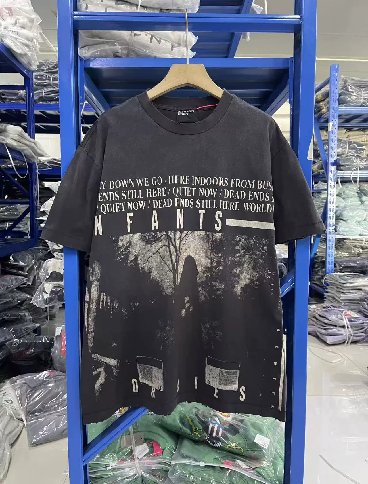 ENFANTS RICCHES DEPRIMES melancholy rich second generation washed men and women loose old T-shirt trend