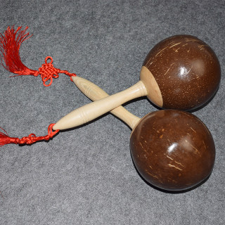 Orff wooden percussion instrument large sand hammer ktv sand hammer wooden sand hammer children's sand hammer coconut shell sand fairway