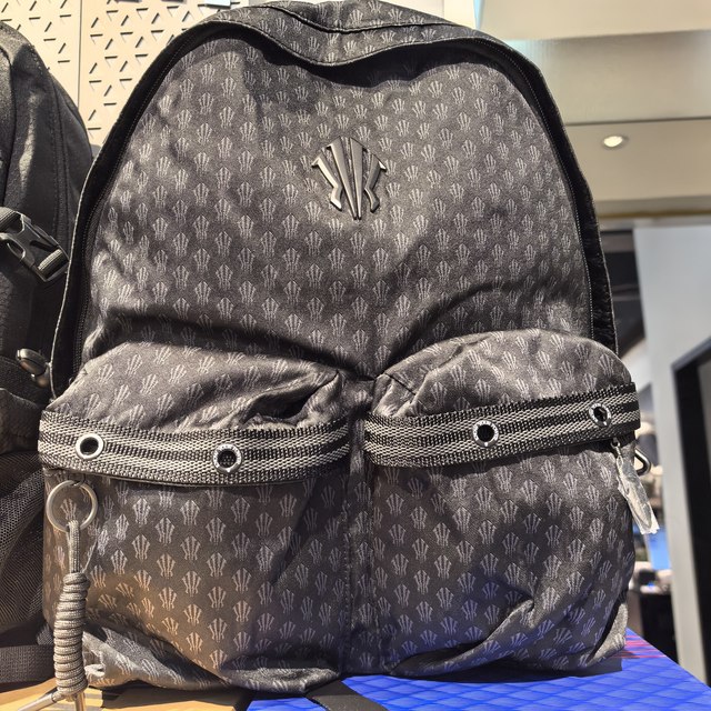 Anta Owen Lifestyle Series Casual College Style Fabric Backpack Unisex Couple Style Denim Light Blue