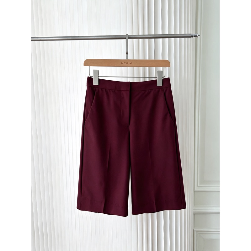 Mas&Jm High-Quality Fine-Spun Wool Premium Suit Shorts Bermuda Shorts 692146