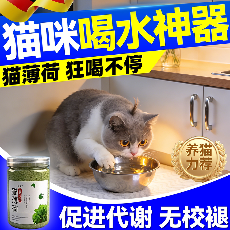 A Tool to Make Cats Drink Water. What to Do if Your Cat Doesn'T Like to Drink Water? Feed It Natural Mint Inducer Spray to Stimulate Appetite A Tool to Make Cats Drink Water. What to Do if Your Cat Doesn'T Like to Drink Water? Feed It Natural Mint Inducer Spray to Stimulate Appetite
