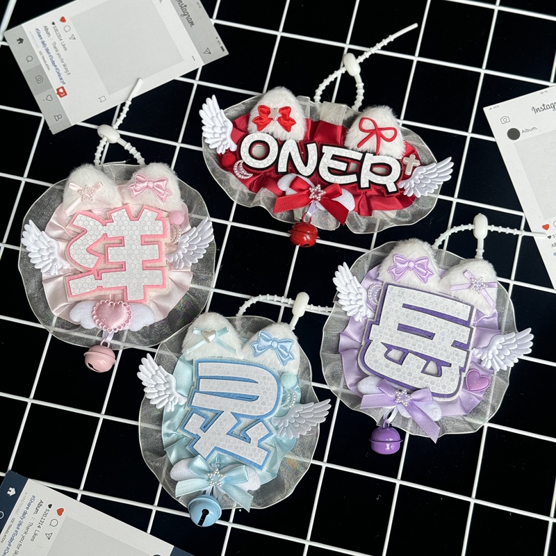 Oner Yue Minghui Finished Lace Reflective Celebrity Merchandise Keychain High-Value Decorative Gift Support Pendant