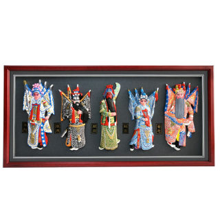Peking opera character facial makeup pendant k large drama three kingdoms pendant solid wood photo frame gift for foreigners business gift