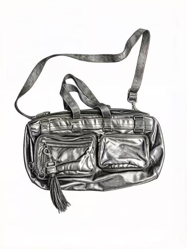 【Dini】AW06“These Grey Days”Black Deville Duffle Bag