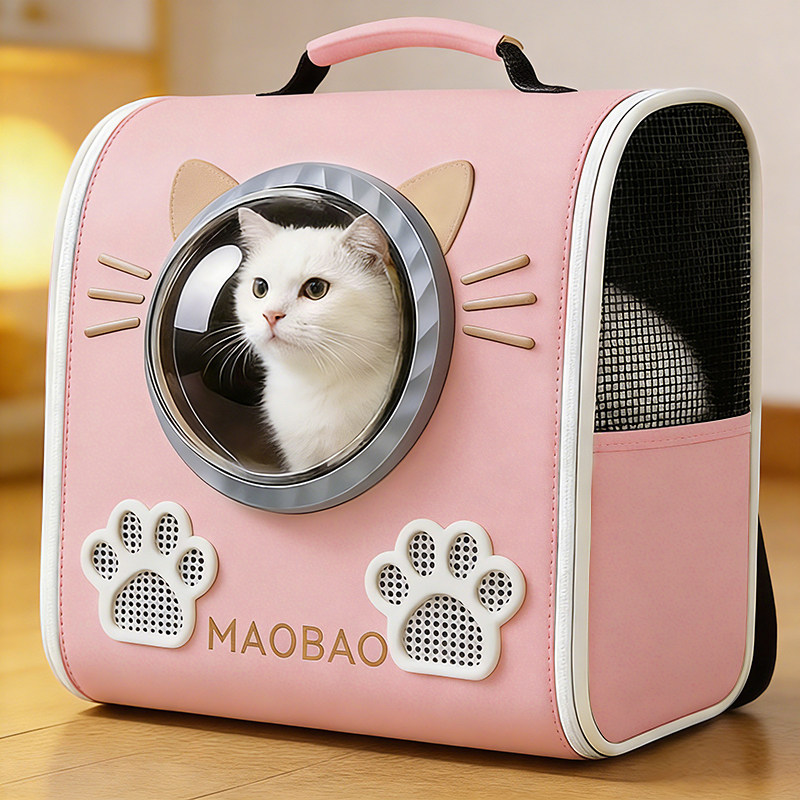 Сумка для кошек, космический капсульный рюкзак, рюкзак для домашних животных большой емкости, школьная сумка, портативная прогулочная клетка для кошек и собак, антистрессовая клетка для кошек