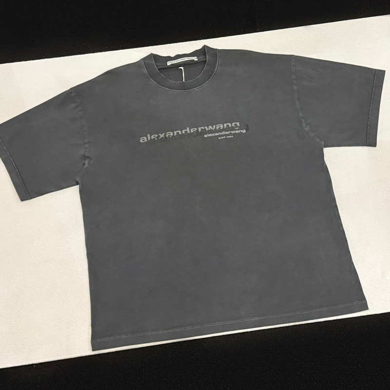 【Zuan】Alexander Wang Alexander Wang Oversized Logo Decorated Short Sleeve T-Shirt