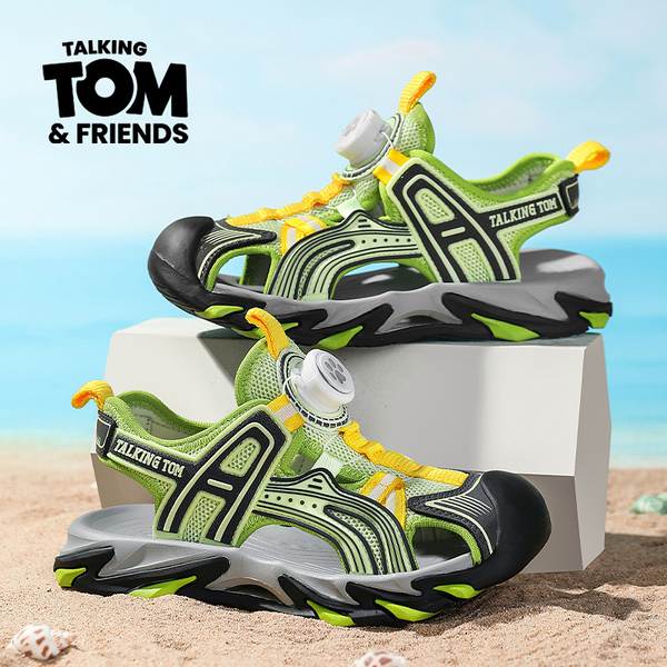 Tom Sports Sandals 2026 New Summer Children's Sandals Non-Slip Beach Shoes Boys Closed-Toe Lightweight for Older Children — 5