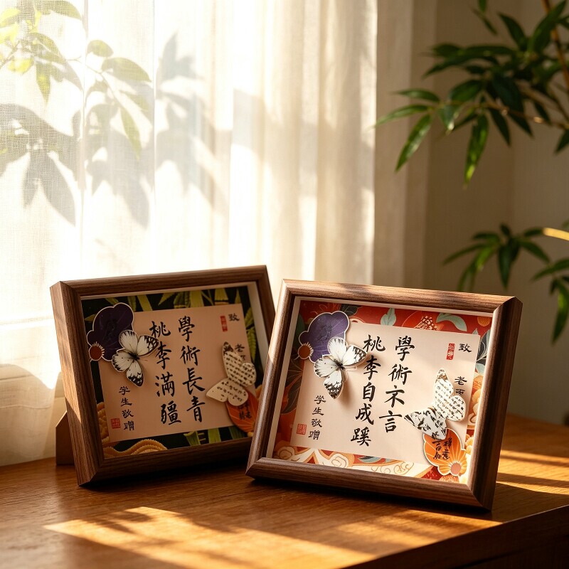 Teacher's Day Gift: Chinese-Style Photo Frame Ornament with Detailed Three-Dimensional Images, a Gratitude Decoration Gift for Teachers from Primary and Secondary School Students