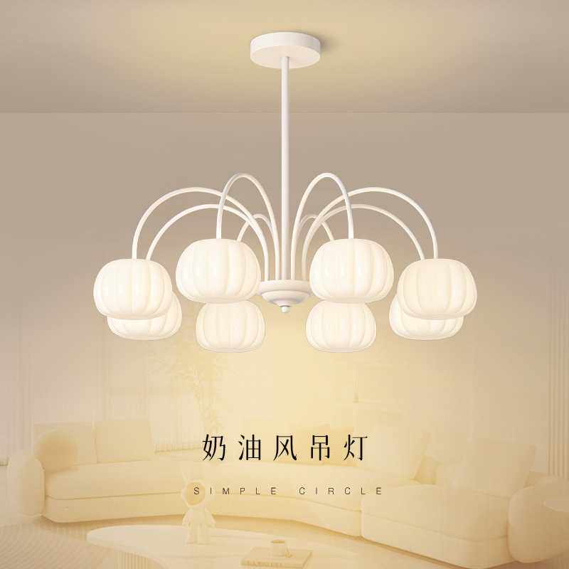 北欧客厅吊灯法式设计师灯具创意网红餐厅灯南瓜卧室灯奶油风灯具_模型制作工具_淘宝游戏网