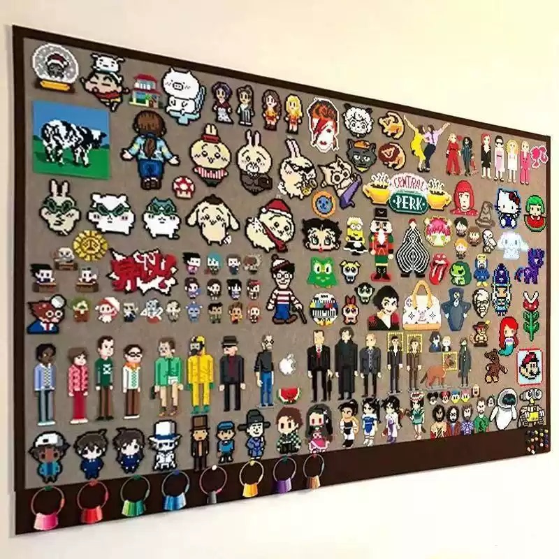 Felt Wall Stickers, Bean Display Board, No-Drill Self-Adhesive Wall Decoration, Fusion Bean Storage Board, Display Frame, Felt Board Felt Wall Stickers, Bean Display Board, No-Drill Self-Adhesive Wall Decoration, Fusion Bean Storage Board, Display Frame, Felt Board