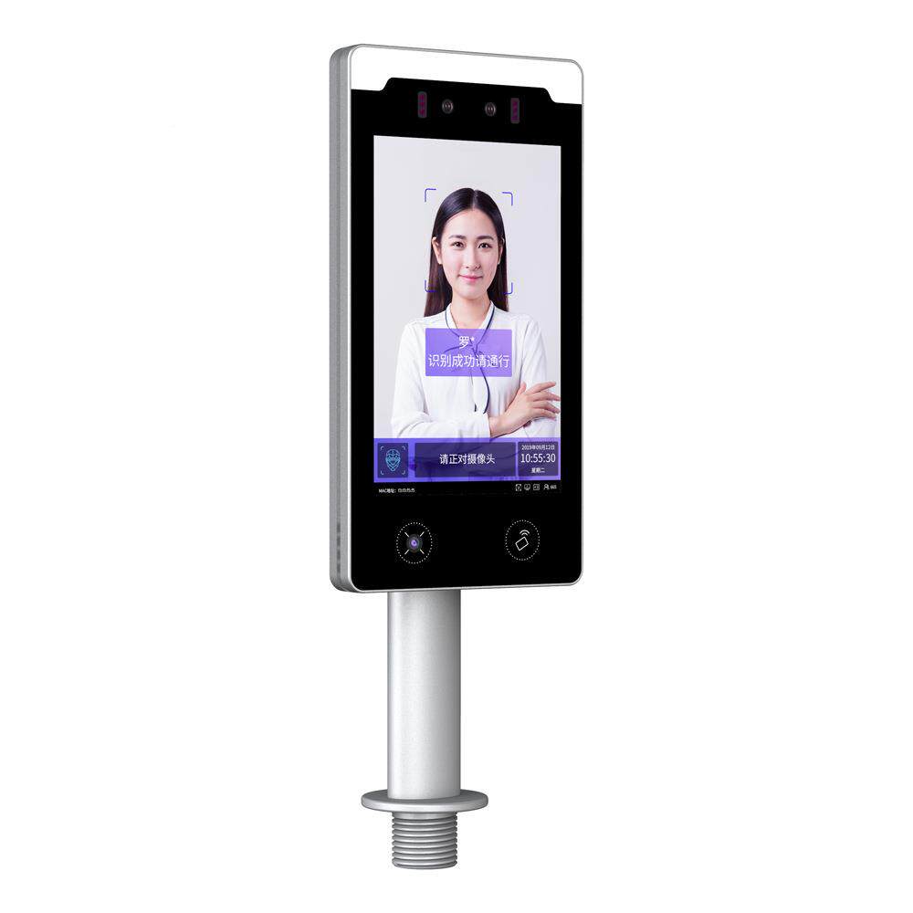8 Dali TR608L pillar-type face recognition access control system with automatic screen recognition, security and attendance integrated intelligence