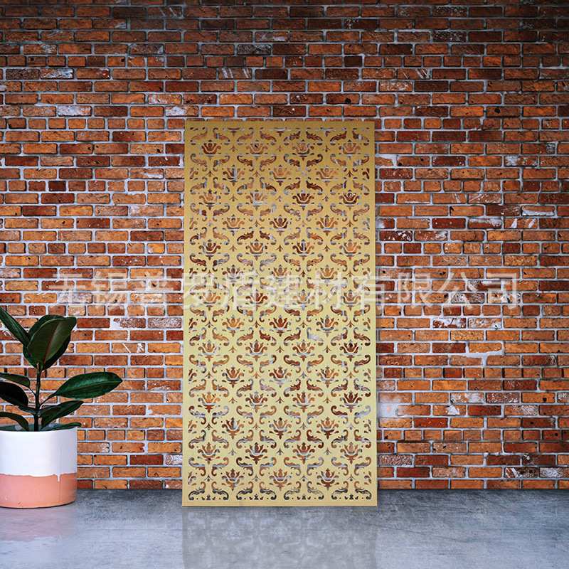 Garden Fence Gate Decorative Panels, Metal Hollow Guardrails, Cnc-Cut Stair Terrace Railings, Screens