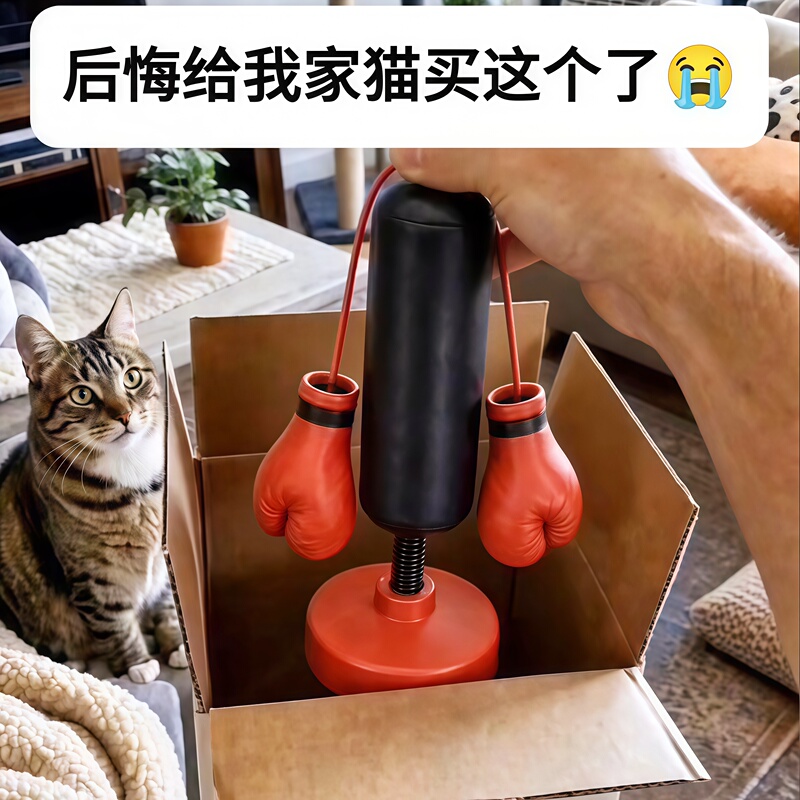 Cat Boxing Gloves, Fun Cat Toys, Cat Self-Entertainment, Boredom Relief, Punching Bag, Suction Cup, Stand, Pet Interactive Game Cat Boxing Gloves, Fun Cat Toys, Cat Self-Entertainment, Boredom Relief, Punching Bag, Suction Cup, Stand, Pet Interactive Game