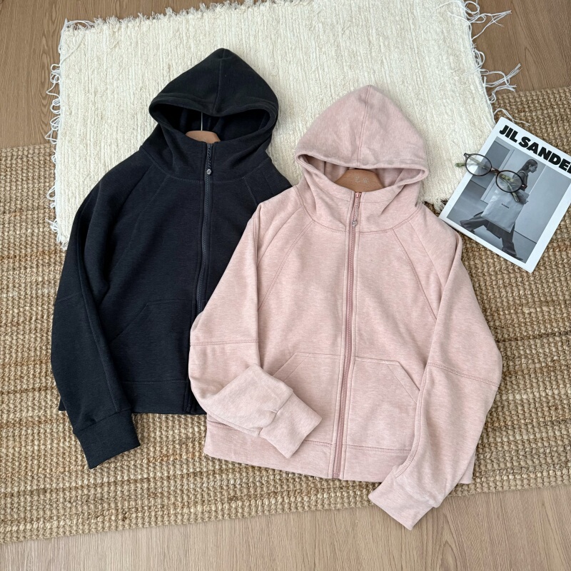 Yi an [Cinnamon Roll] Autumn and Winter Thickened Windproof Short Hooded Warm Casual Sweatshirt for Petite Sizes Versatile Jacket
