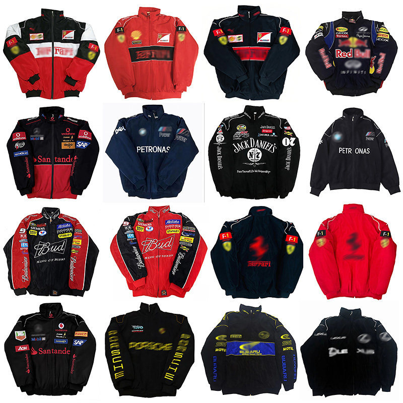 F1 Racing Suit Jacket Windbreaker American-Style Embroidery Retro Casual Motorcycle Riding Suit Spring Men's and Women's Style F1 Racing Suit Jacket Windbreaker American-Style Embroidery Retro Casual Motorcycle Riding Suit Spring Men's and Women's Style