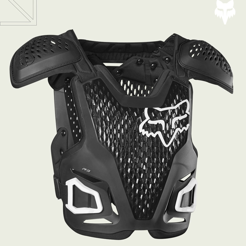 American Fox New R3 Protective Gear Off-Road Motorcycle Mountain Bike Mx Riding Vest Protective Gear Chest Protector Shoulder Protector Outdoor