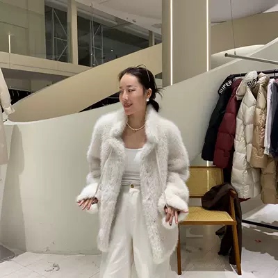10.23 Tuscany Coat for Women with Stand Collar! New Thickened Warm Long Fur Coat 20248