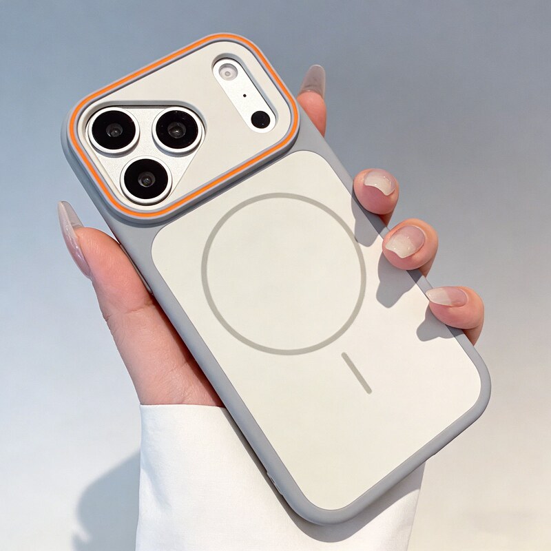 New Color-Blocking Magnetic Case Suitable for iPhone 17 Pro Max, Skin-Like Matte Finish, Full Coverage Protective Case for Apple 16 Pro Max, Soft Edge Anti-Drop for 15 Pro Max, Premium Feel for 14 Pro, Official Case for 13, 12 New Color-Blocking Magnetic Case Suitable for iPhone 17 Pro Max, Skin-Like Matte Finish, Full Coverage Protective Case for Apple 16 Pro Max, Soft Edge Anti-Drop for 15 Pro Max, Premium Feel for 14 Pro, Official Case for 13, 12